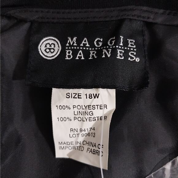 NWT! MAGGIE BARNES! LUXE BLACK DRAPEY, FLOWING MICROFIBER SKIRT! SZ 18W - Picture 8 of 11